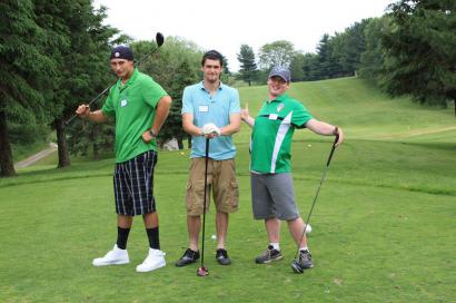 Golfers at the Hickory Dickory Decks Charity Golf Tournament.